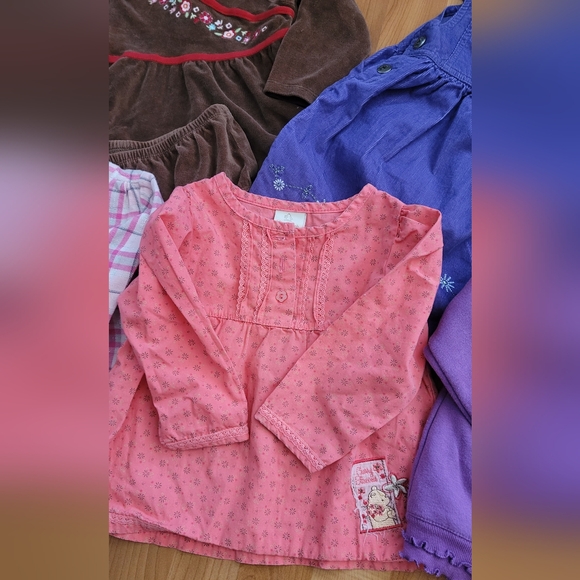 Baby Gap Jumping Beans Baby Girls 18M Clothes Top Sweater Overall Dress Lot Of 5 - Picture 6 of 14